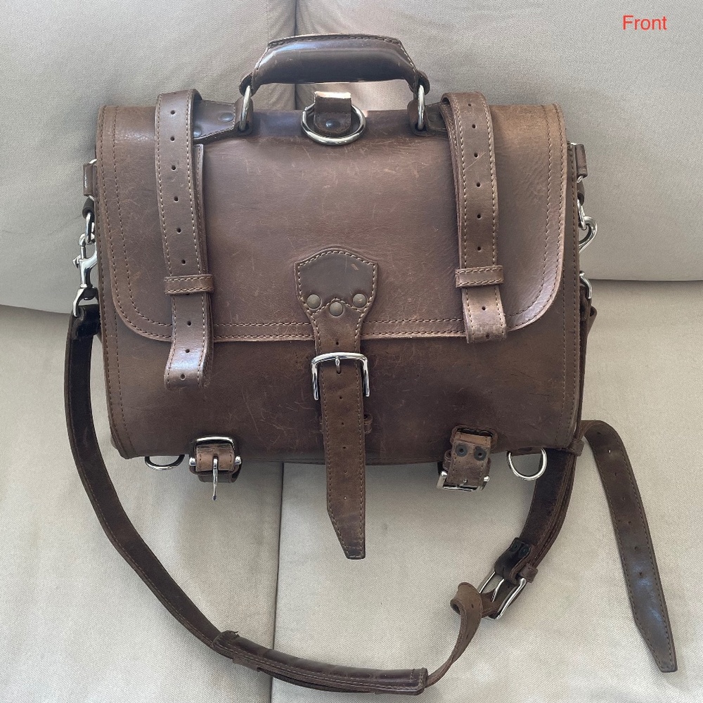 Saddleback Leather Large Classic Briefcase (Dark Coffee Brown)